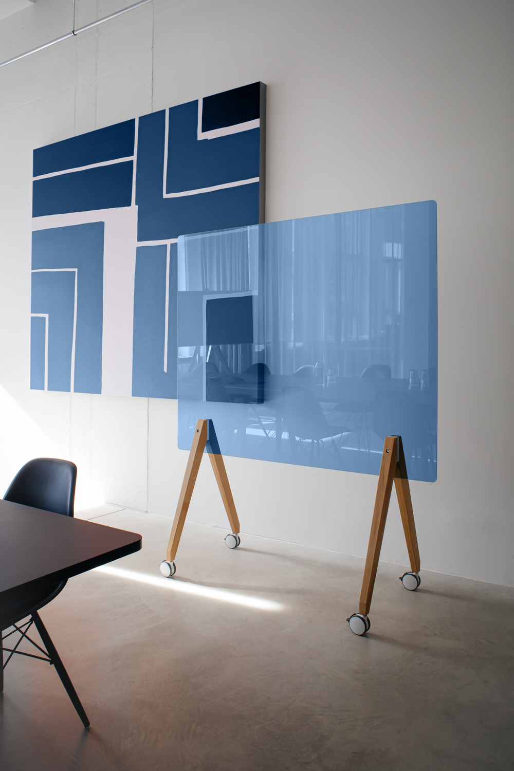 Glasboard Glassworks 150 cm, blau - roomours.de