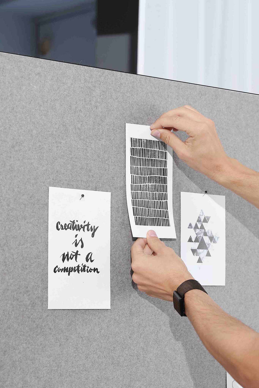 Bacheca Pin Up on Tour 150cm, nera