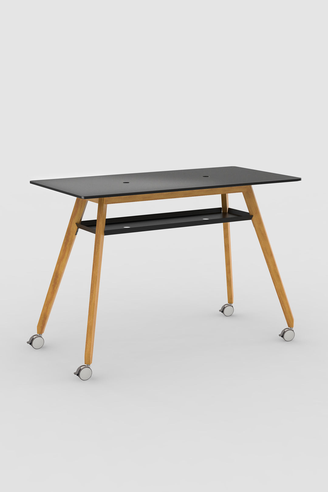 campingtisch rollbar holz Mobiler Stehtisch aus Holz
