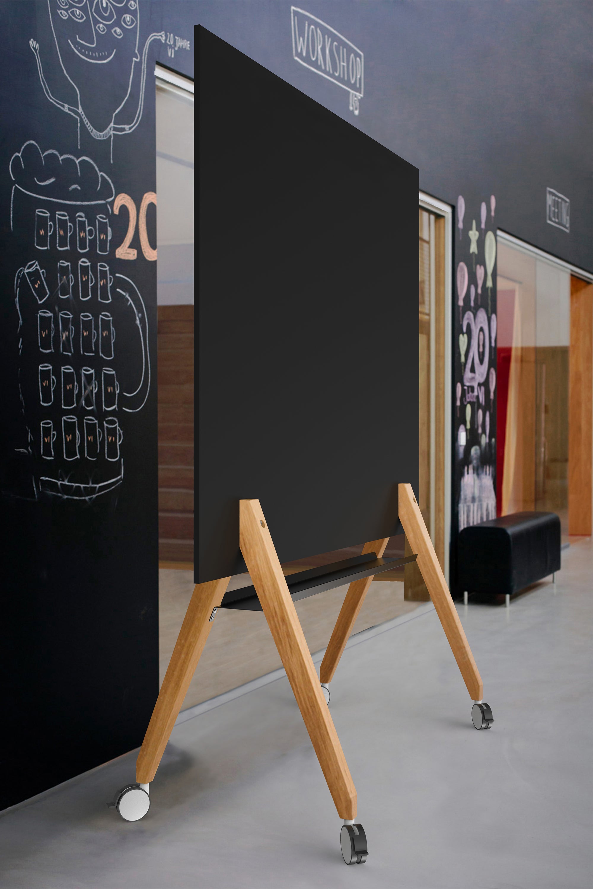 Chalkboard Chalk Talk 120cm, black