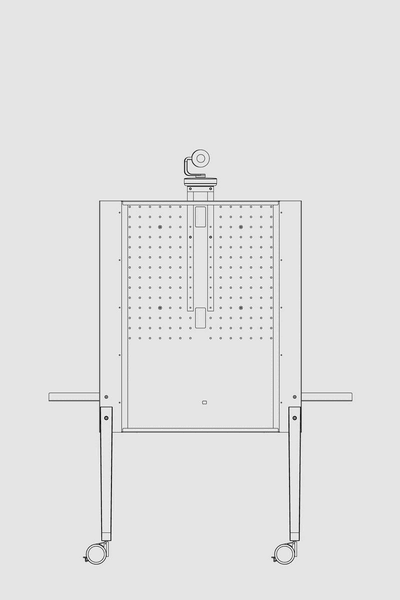 Rollwagen für LCD-/ Touch-Displays bis 85" Chatterbox