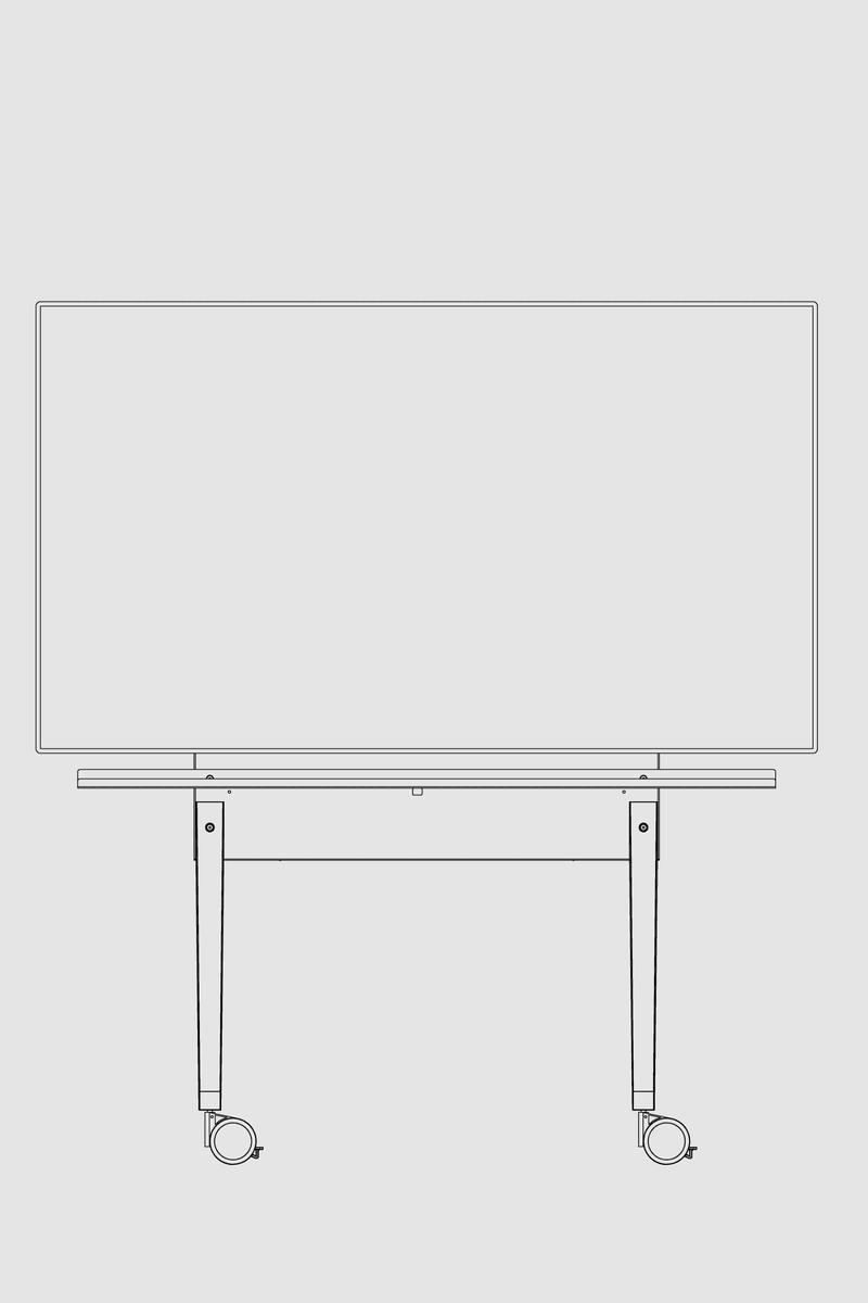 Rollwagen für LCD-/ Touch-Displays bis 85" Chatterbox