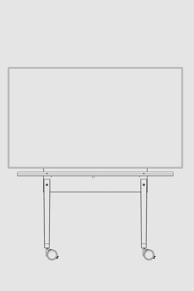 Rollwagen für LCD-/ Touch-Displays bis 85" Chatterbox