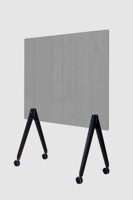 Glasboard Glassworks 150 cm, grau - roomours.de