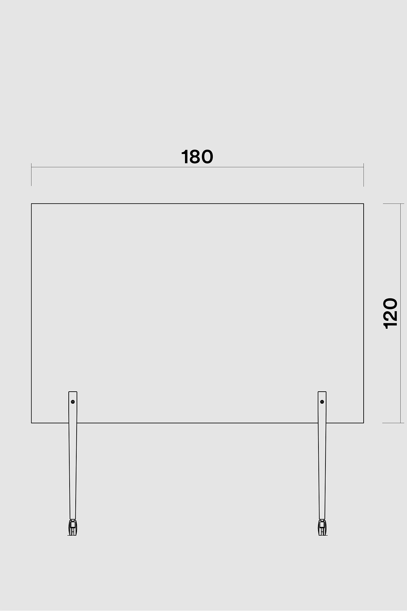 Whiteboard Write it on Tour, 180 cm - roomours.de